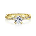 Campana - 14K Yellow Gold Diamond Engagement Ring