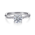 Campana - Platinum Round Diamond Engagement Ring