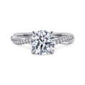 Campana - 18K Yellow Gold Pear Shape Twisted Diamond Engagement Ring