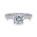 Ulani - 14K White Gold Round Diamond Engagement Ring