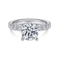 Ulani - Platinum Round Diamond Engagement Ring
