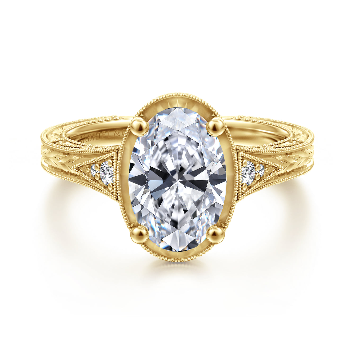 Vintage Inspired Diamond Engagement Ring