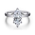 Paula - 14K White Gold Marquise Shape Diamond Engagement Ring