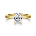 Paula - 14K Yellow Gold Oval Diamond Engagement Ring