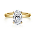 Paula - 14K Yellow Gold Oval Diamond Engagement Ring