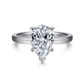 Paula - 14K White Gold Pear Shape Diamond Engagement Ring