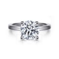 Paula - 14K White Gold Round Diamond Engagement Ring