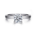 Paula - 14K White Gold Round Diamond Engagement Ring