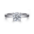 Paula - 14K White Gold Round Diamond Engagement Ring