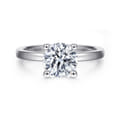Paula - 14K White Gold Round Diamond Engagement Ring