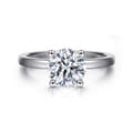 Paula - Platinum Round Diamond Solitaire Engagement Ring