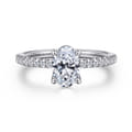 Broderick - Platinum Oval Diamond Engagement Ring