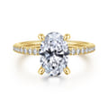 Broderick - 14K Yellow Gold Oval Diamond Engagement Ring