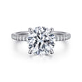 Broderick - Platinum Round Diamond Engagement Ring