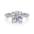 Broderick - 14K White Gold Round Diamond Engagement Ring