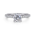 Broderick - Platinum Round Diamond Engagement Ring
