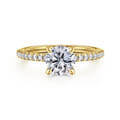 Broderick - 14K Yellow Gold Round Diamond Engagement Ring