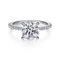 Broderick - Platinum Round Diamond Engagement Ring