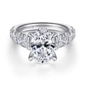 Artemis - 14K White Gold Diamond Engagement Ring