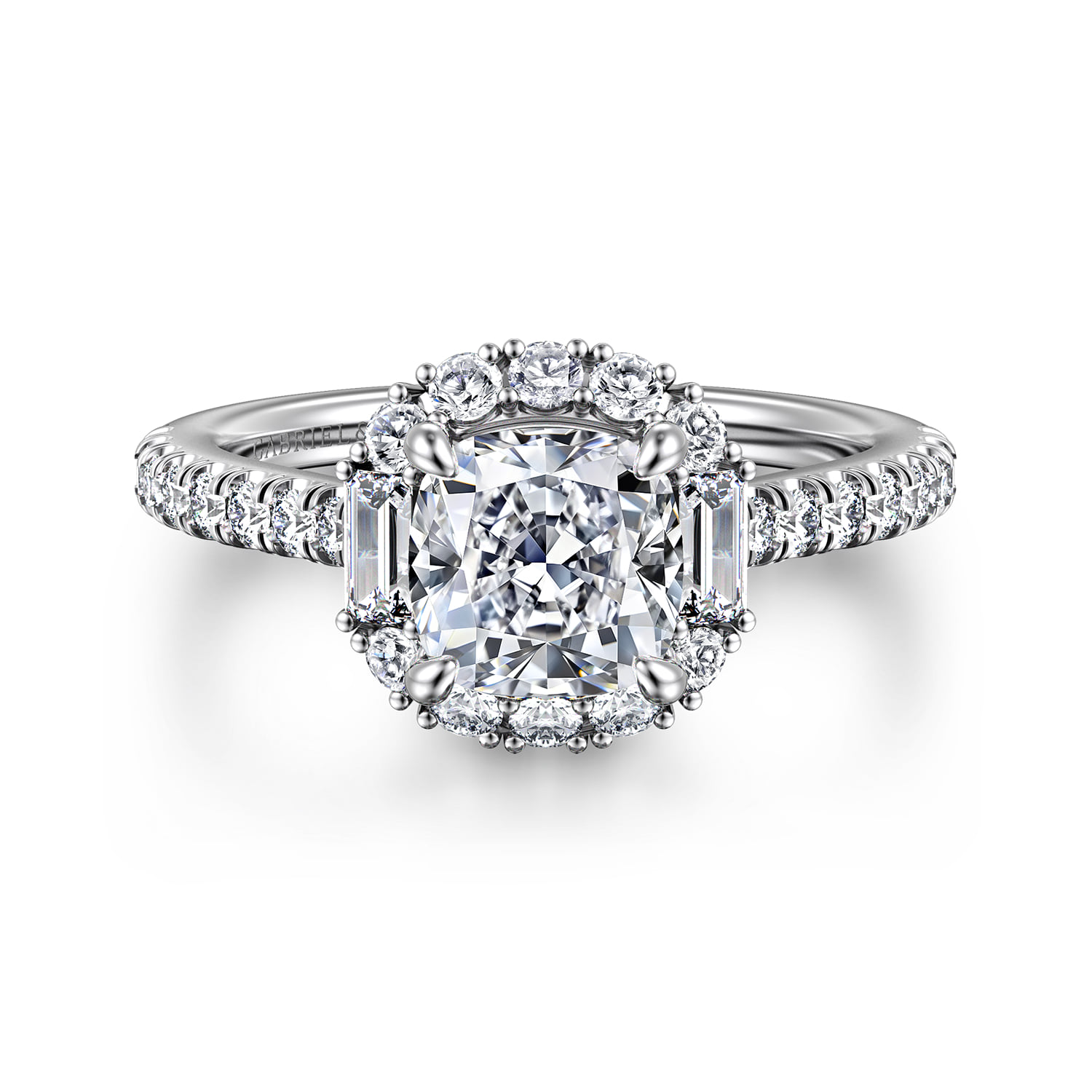 Halo Diamond Engagement Ring
