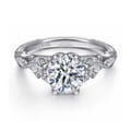 Indira - 14K White Gold Diamond Engagement Ring