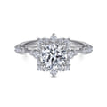 Idalia - Platinum Fancy Halo Round Diamond Engagement Ring