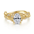 Martedi - 14K Yellow Gold Diamond Engagement Ring