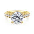 Sarita - 14K Yellow Gold Round Diamond Engagement Ring