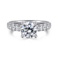 Sarita - 14K White Gold Round Diamond Engagement Ring