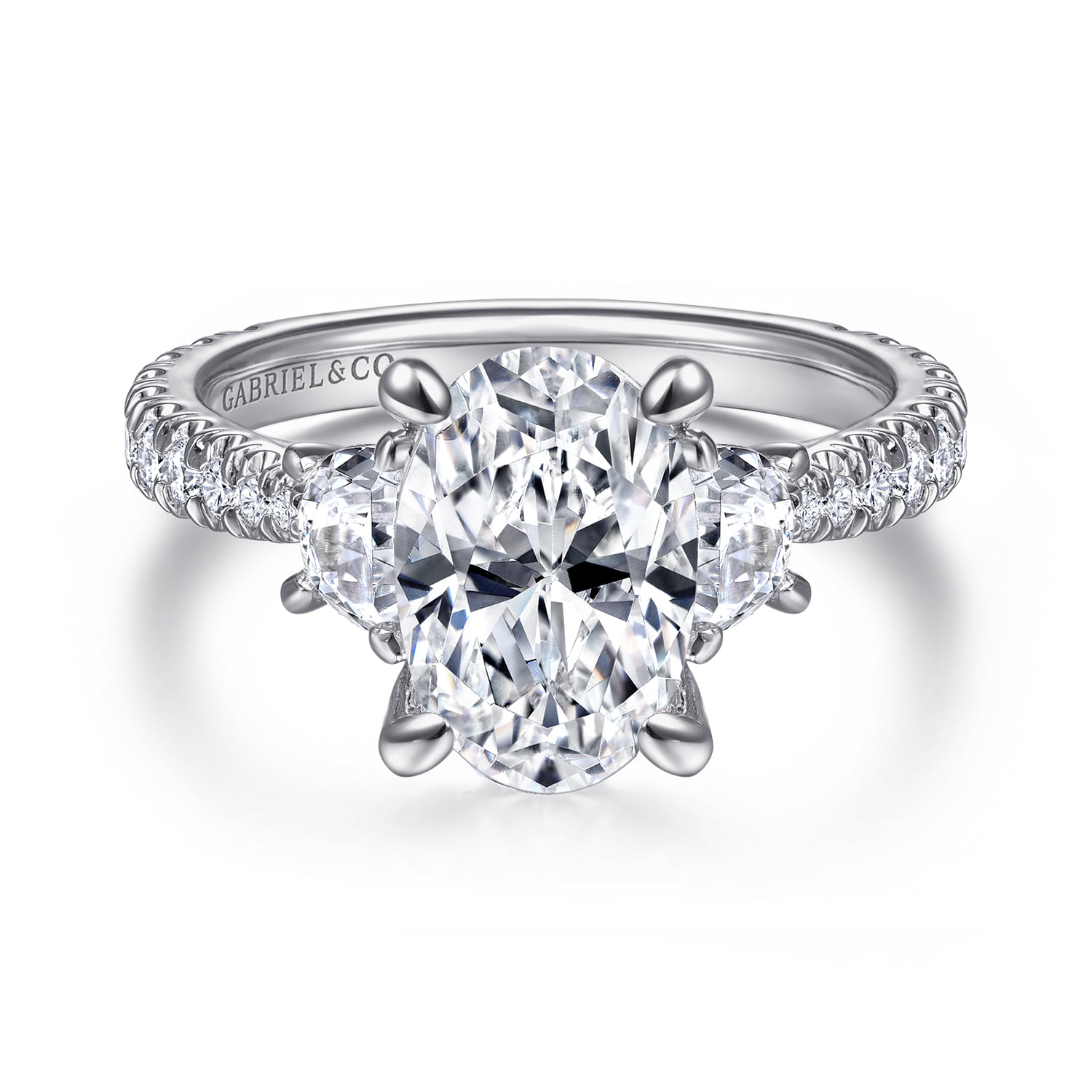 Three Stone Diamond Engagement Ring