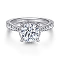 Yelena - 14K White Gold Diamond Engagement Ring
