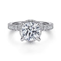Yale - 14K White Gold Diamond Engagement Ring