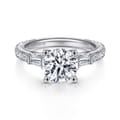 Yanna - 14K White Gold Diamond Engagement Ring