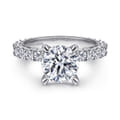 Yareli - 14K White Gold Diamond Engagement Ring