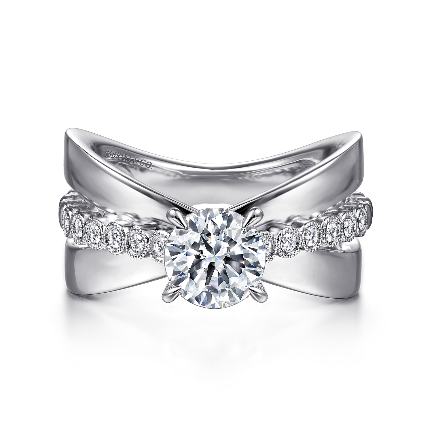 Split Foundation Diamond Engagement Ring