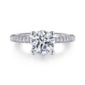 Evelyn - 14K White Gold Round Diamond Engagement Ring