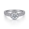 Heath - 14K White Gold Round Diamond Engagement Ring