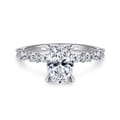 Juliet - 14K White Gold Oval Diamond Engagement Ring
