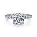 Juliet - 14K White Gold Round Diamond Engagement Ring