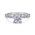 Juliet - 14K White Gold Round Diamond Engagement Ring