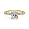 Juliet - 14K Yellow Gold Round Diamond Engagement Ring