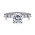 Juliet - 14K White Gold Round Diamond Engagement Ring