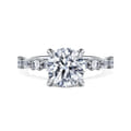 Juliet - 14K White Gold Round Diamond Engagement Ring