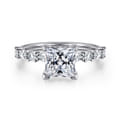 Juliet - 14K White Gold Princess Cut Diamond Engagement Ring