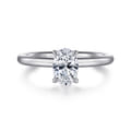 Lark - Platinum Oval Solitaire Engagement Ring