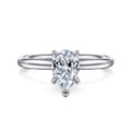 Lark - 14K White Gold Pear Shape Solitaire Engagement Ring