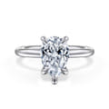 Lark - 14K White Gold Pear Shape Solitaire Engagement Ring