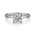 Lark - Platinum Round Solitaire Diamond Engagement Ring