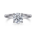 Lark - 14K White Gold Round Solitaire Engagement Ring