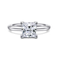Lark - 14K White Gold Princess Cut Solitaire Engagement Ring